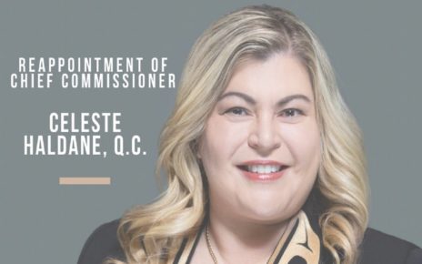 Celeste Haldane reappointed BC Treaty Chief Commissioner