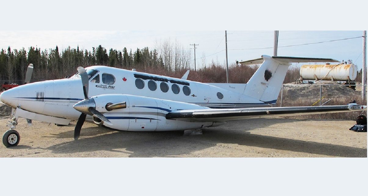 Insufficient fuel for flight resulted in forced landing near Gillam, Manitoba