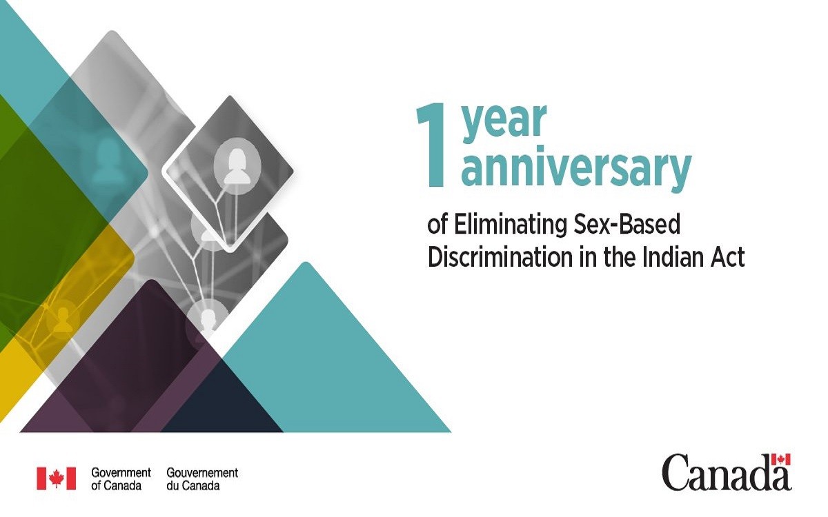 1st Anniversary of the Elimination of Sex-based Inequities in the Indian Act 