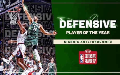 Milwaukee’s Giannis Antetokounmpo Wins 2019-20 Kia NBA Defensive Player of the Year Award