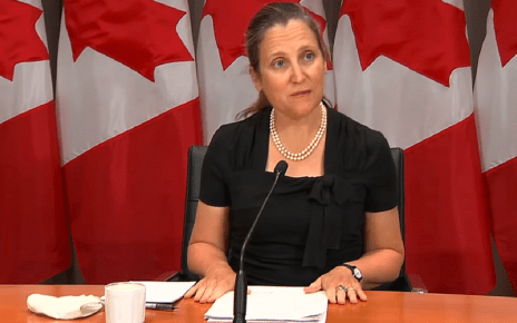 Trump lifts aluminum tariffs, caves again to Canada's Deputy Prime Minister Freeland