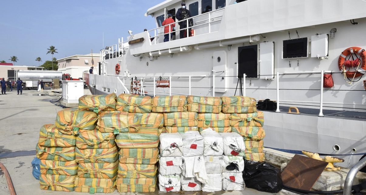 Royal Navy seize £160 million worth of drugs in the Caribbean