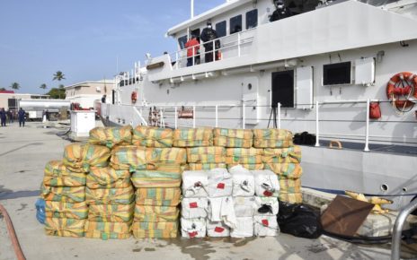 Royal Navy seize £160 million worth of drugs in the Caribbean