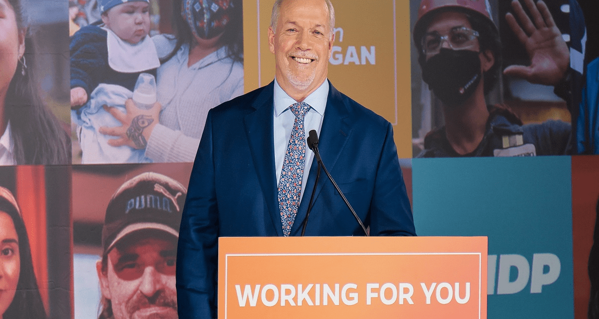 Horgan Rides Orange Wave to Majority Government