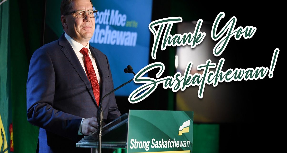 Scott Moe's Saskatchewan Party Wins 4th Majority