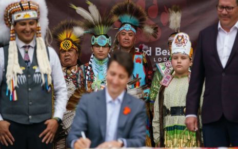 Prime Minister Trudeau visits Cowessess First Nation to Sign Historic Child Welfare Law
