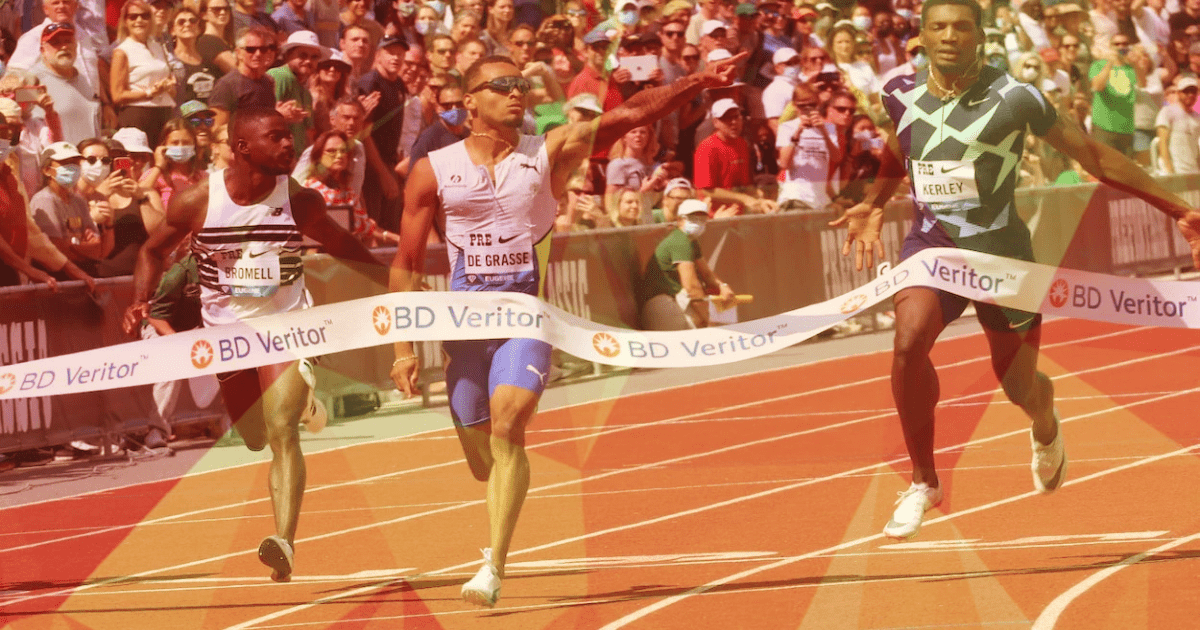 Andre De Grasse Wins 1st In Prefontaine Classic 100m Dash