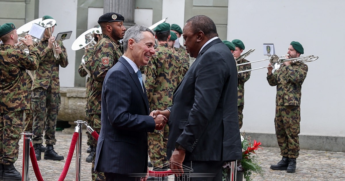 Swiss President Cassis receives Kenyan President Uhuru Kenyatta