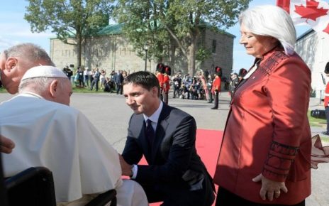 Pope Francis Continues His Pilgrimage In Quebec City