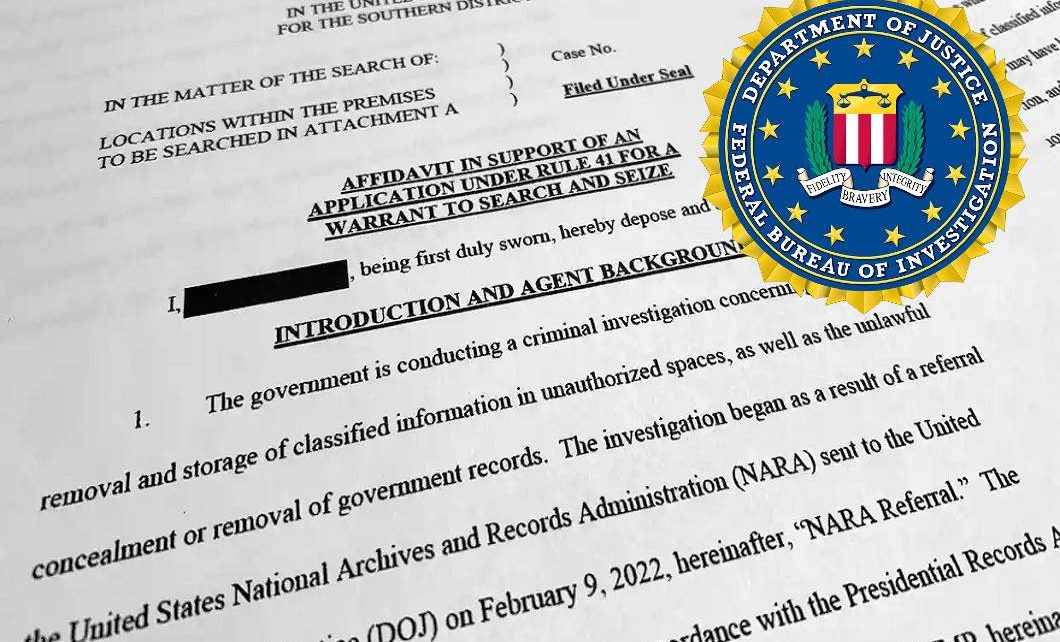Unsealed Justice Department Affidavit, Damaging To Trump