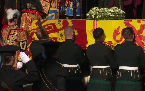Queen Elizabeth II, Coffin Lies In State After Arriving At Buckingham Palace