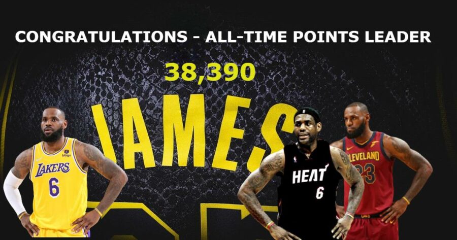 Lebron James Makes History, Becomes NBAs All-time Scoring Leadering With 38,390