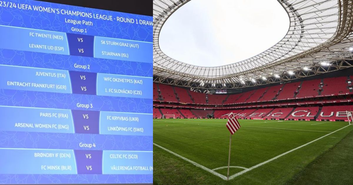 Boundless Baths of Goals Expected as UEFA Women’s Champions League Begins 2 UEFA Women 2024 Bilbao Stadium composite