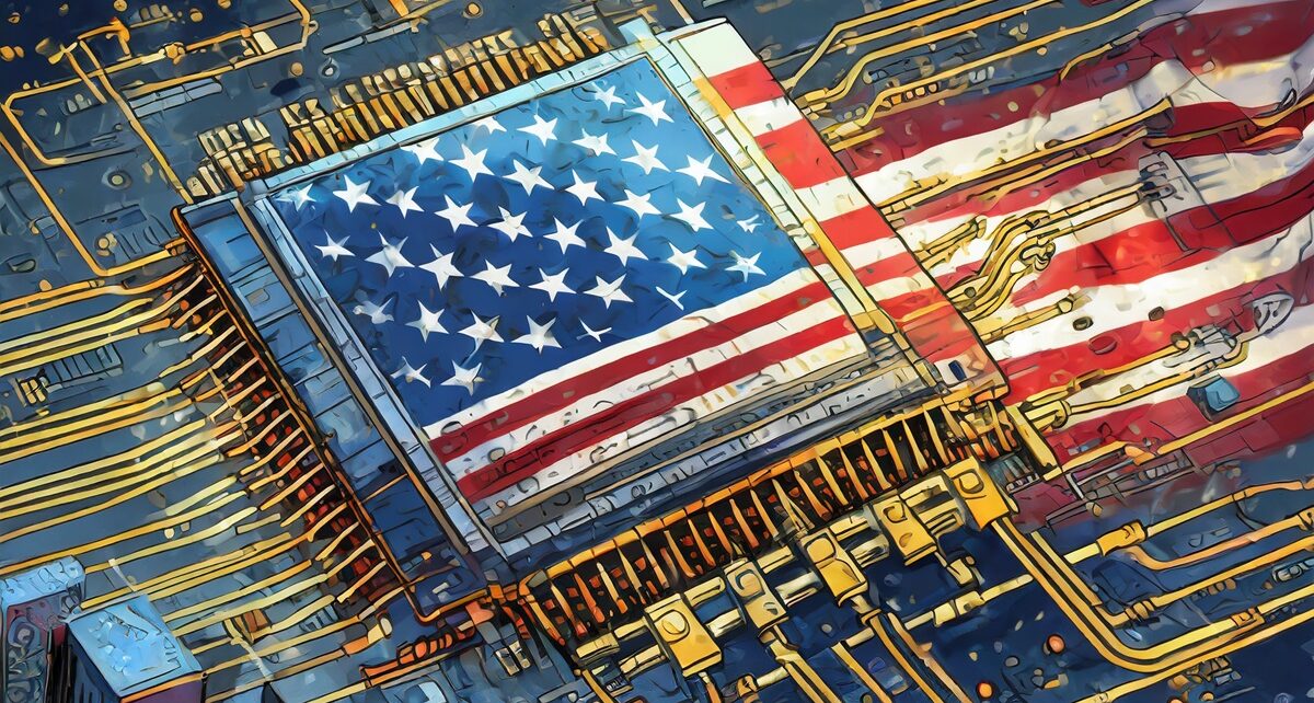 The Uncertainty of TSMC Future: Navigating US Influences and Industry Challenges 8 Firefly generate image of semi conductors and US Flag 59274 1