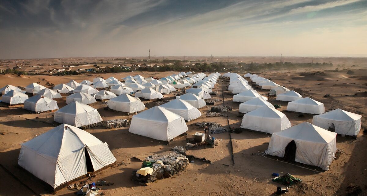 Escalating Conflict Threatens Lives in Al Jazirah State: A Plea for Urgent Action 38 Firefly generate images of white tents with sudan refugee camps 39245