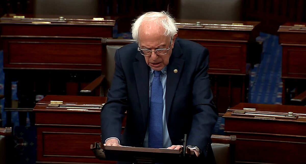 Senator Bernie Sanders Criticizes U.S. Aid to Israel in Senate Address 1308 sanders 1