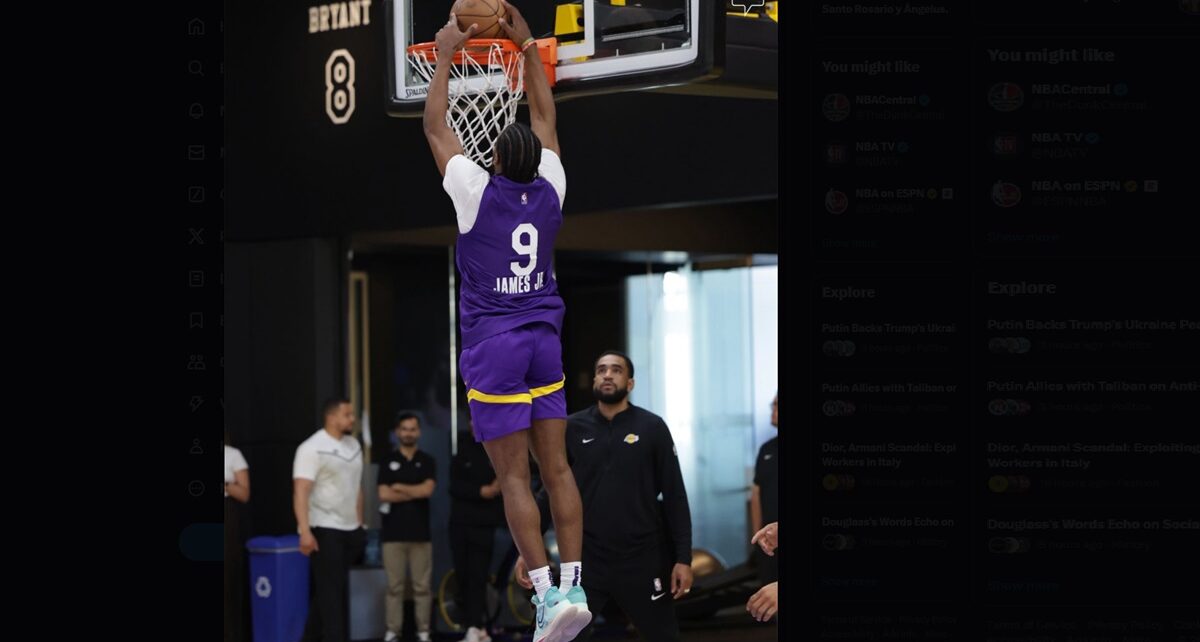 Bronny James Breaks Jersey Sales Record After Lakers Draft, Surpassing LeBron James 977 bronny james