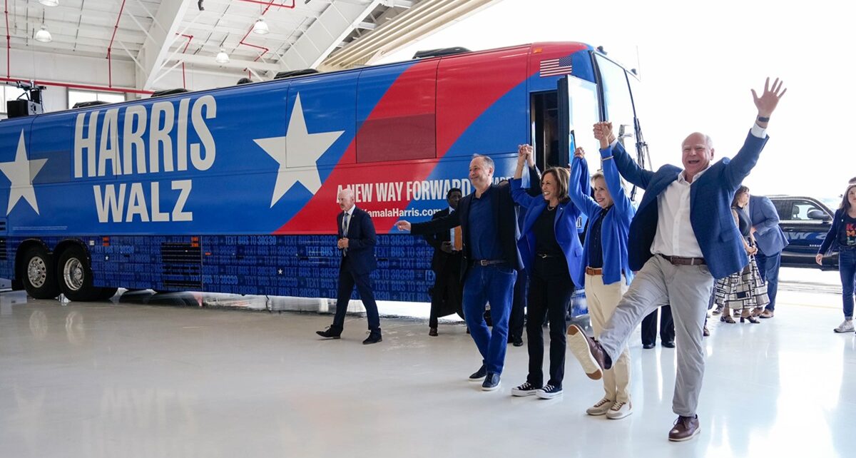 Biden To Kick Off Raucous DNC as Harris Prepares for Historic Nomination Speech 69 Harris walz cover 2