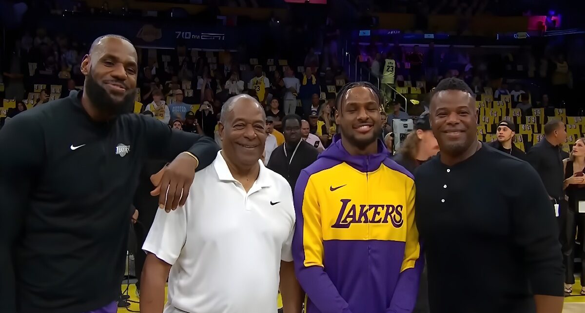 LeBron and Bronny James Make NBA History: First Father-Son Duo on the Cour 406 james griffy cover