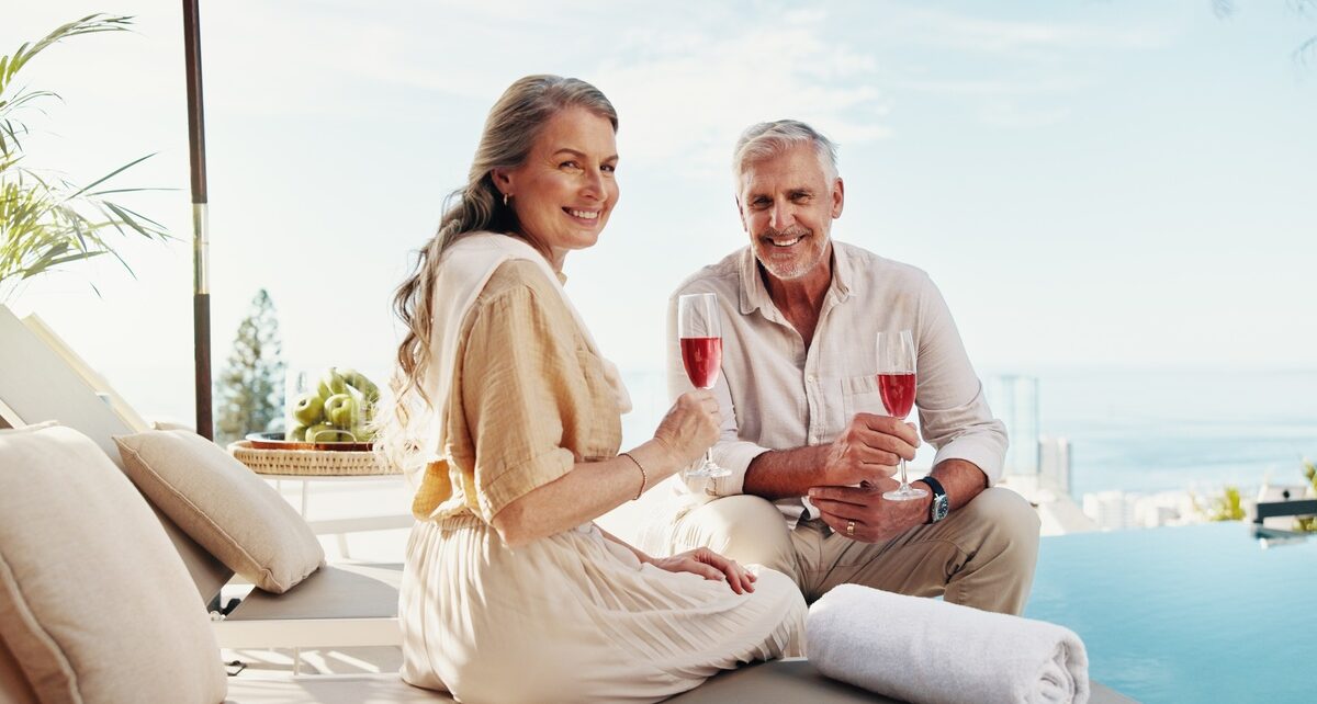 California’s Chicest Destinations for a Last-Minute Getaway 1 M&TMfgCo-379700-Couple-Senior-Pool-1