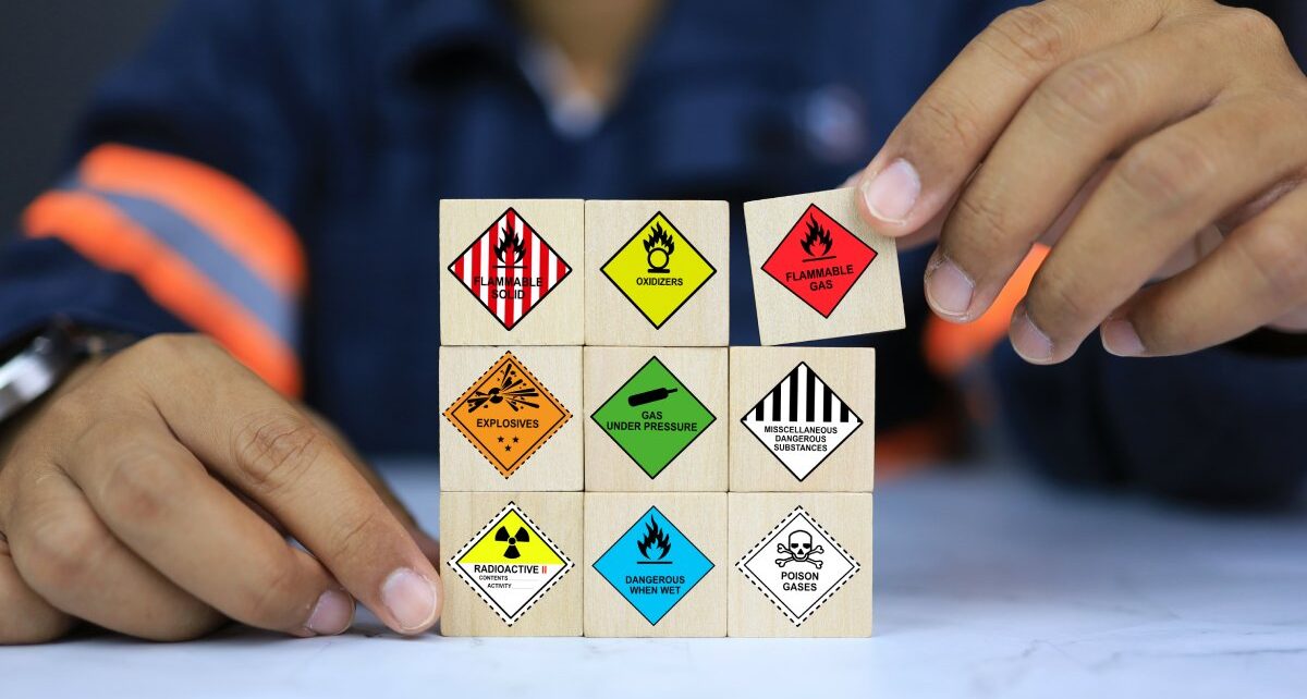 How the Shipping Industry Handles Dangerous Goods 38 UnitedContainerCo-388936-Blocks-Hazard-Warning-image1