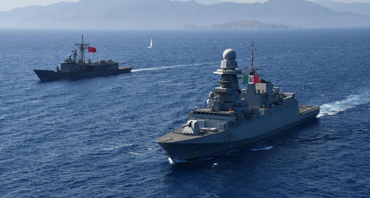 Drone Assaults Set Gaza-Bound Flotilla Ablaze, Italy Orders Naval Escort 27 italy warships, flotillas, gaza, israel