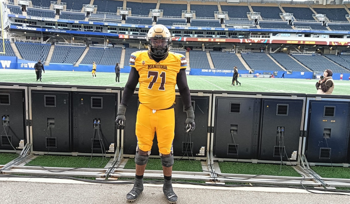 Victor Olaniran, u of m bison footbal, cfl