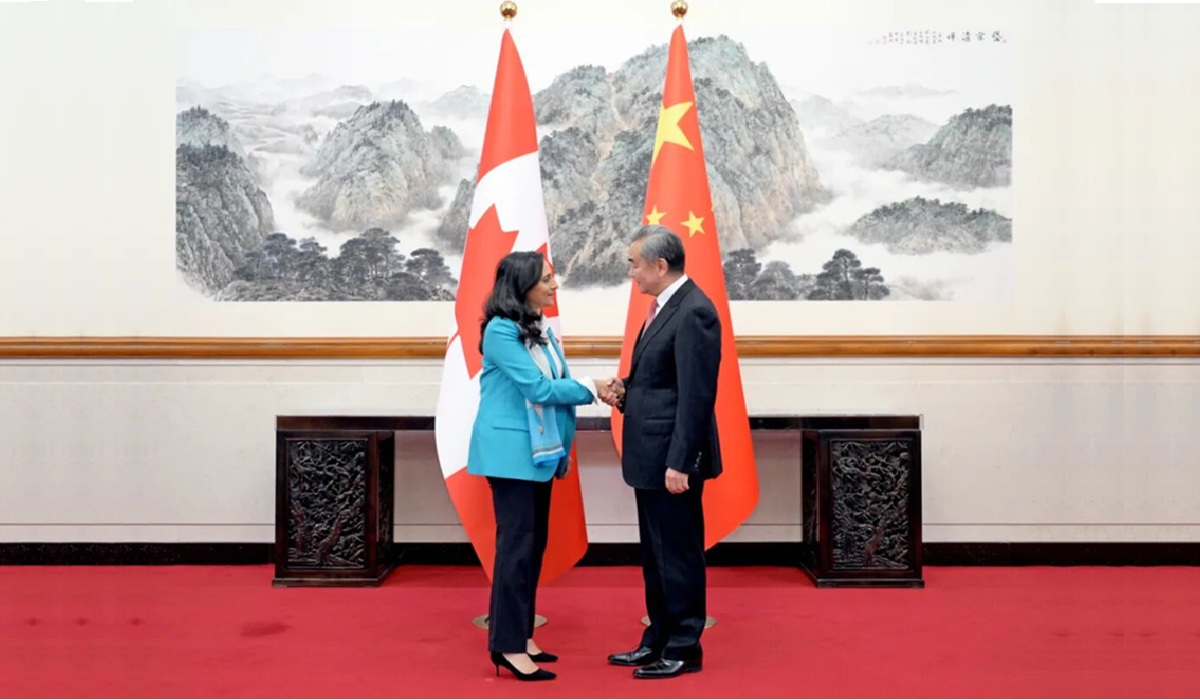 anand china, canada, meeting, tariffs, ev