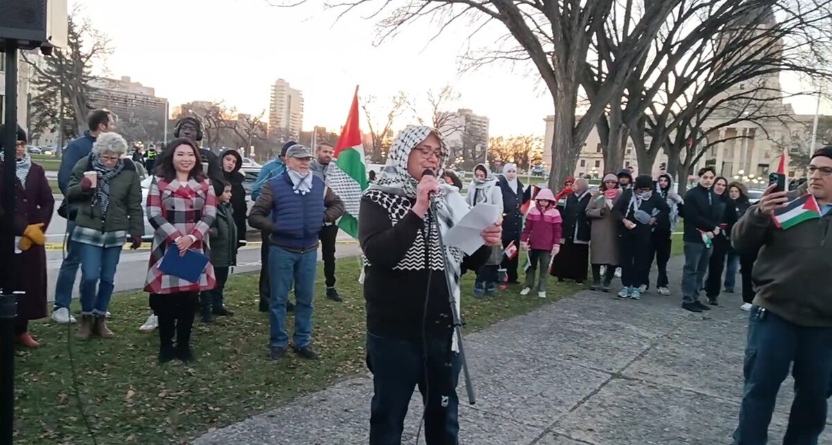 Manitoba Sets a National First by Marking Palestinian Independence with Flag Raising 76 Manitoba flag raising, palestine independence day