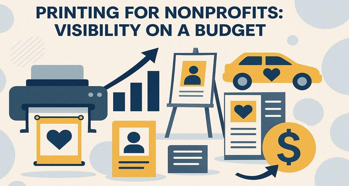 Printing for Nonprofits: Visibility on a Budget 82 t flow printing and signage
