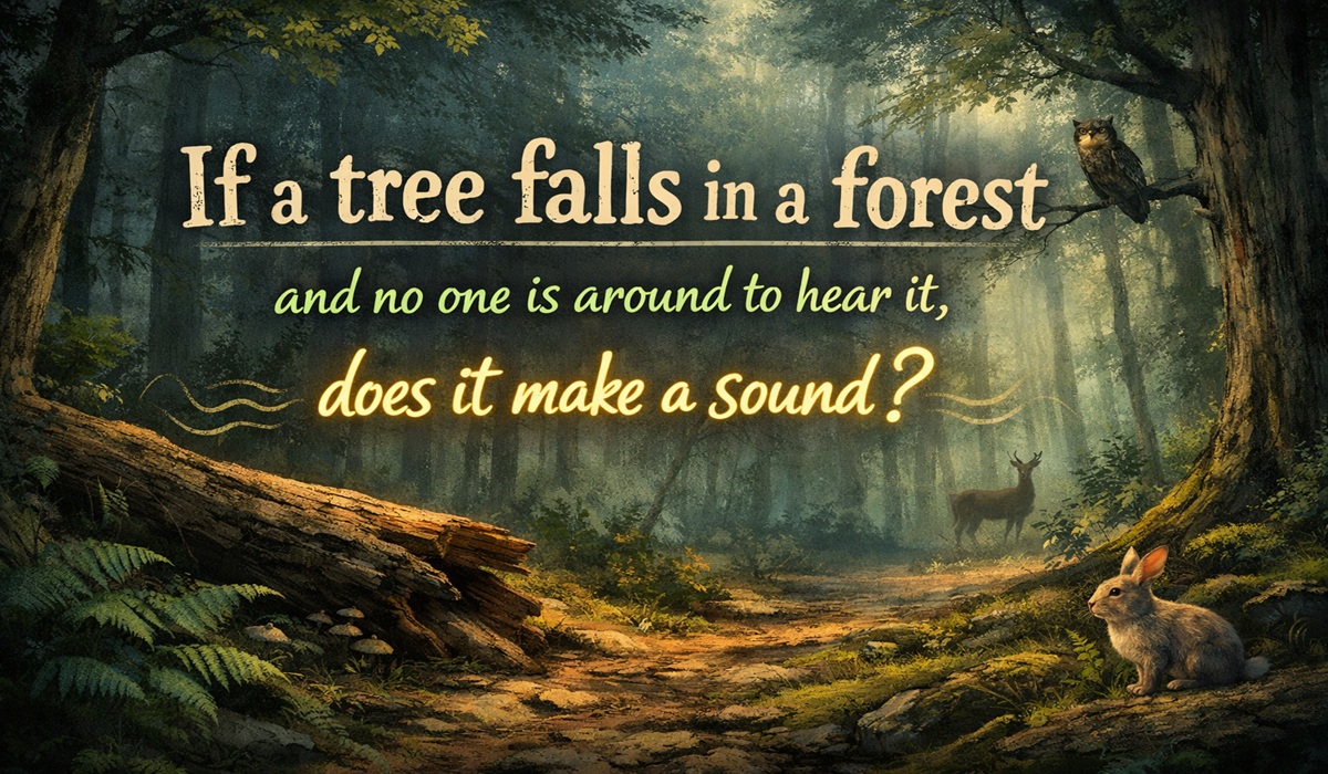 Tree falls in forest