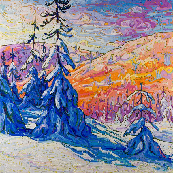 The Prestige of Canadian Mastery: Noémie L. Côté’s Espresso Impressionism in Living Colour 3 2023 31 Winter Sunshine 1