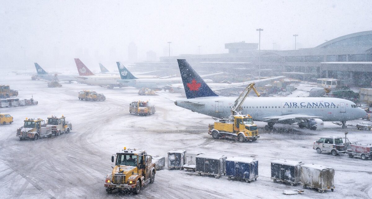 Heavy Snowfall Shuts Down Ontario Airports, Stranding Thousands 13 air canada storms