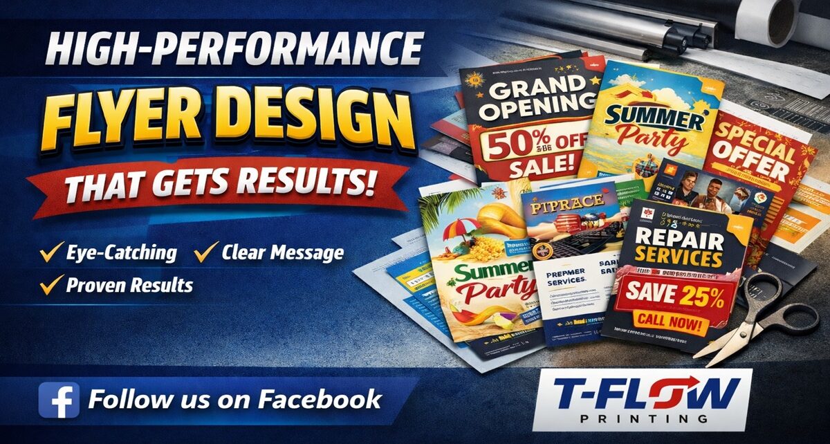High-Performance Flyer Design That Gets Results With T Flow Printing & Signage 639 t flow printing