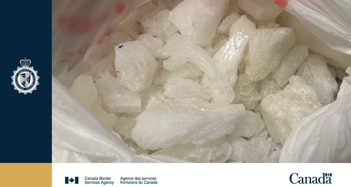 $30M Meth Seizure at Abbotsford Border Raises Trafficking Concerns 585 meth canada