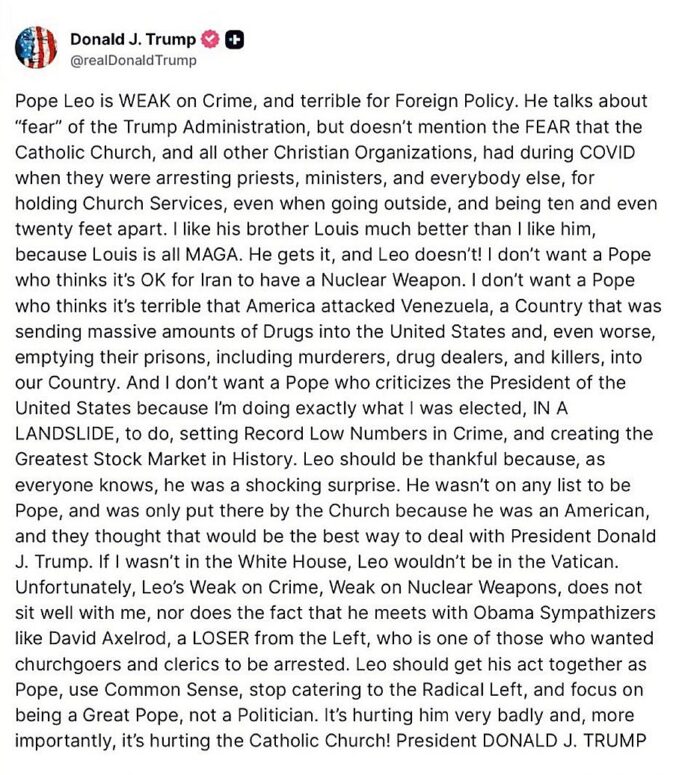 Trump’s Unprecedented Attack on the Pope Shatters The Religious World 1 image 55