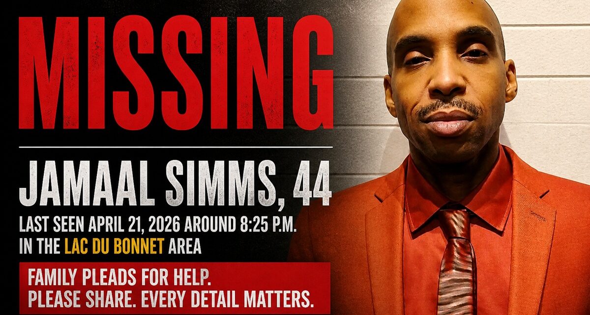 Missing: Jamaal Simms, 44 — Family and Police Seeking Answers After Disappearance in Lac du Bonnet 1 jamaal sims