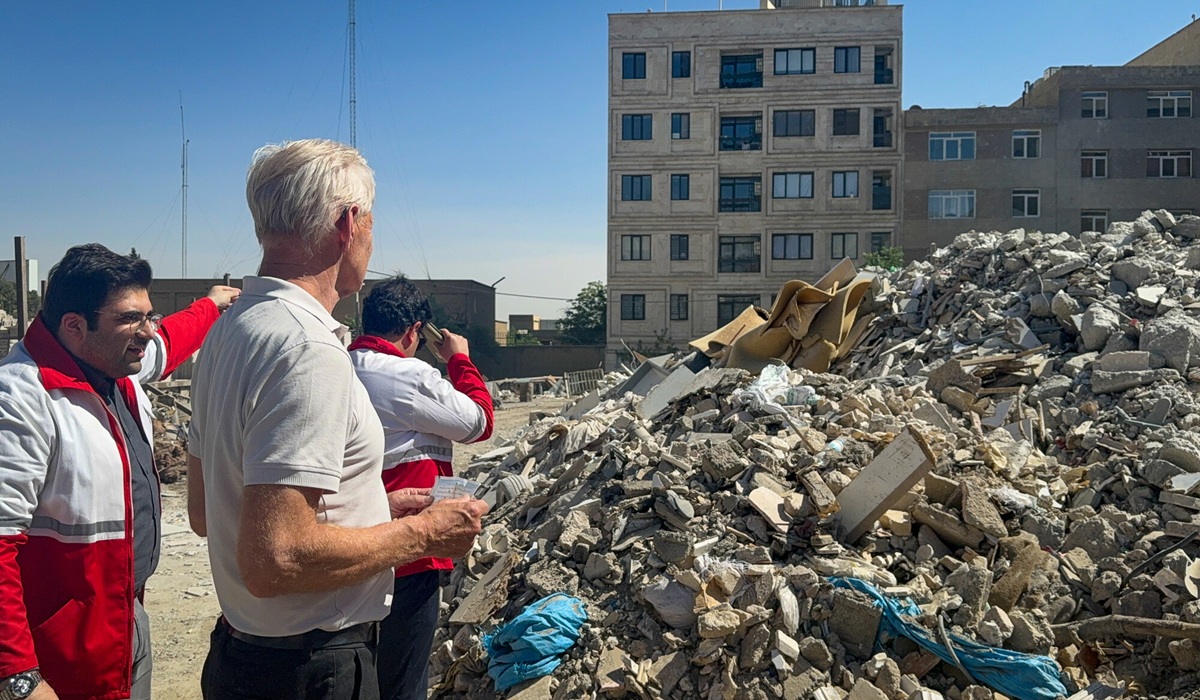 iran rubble