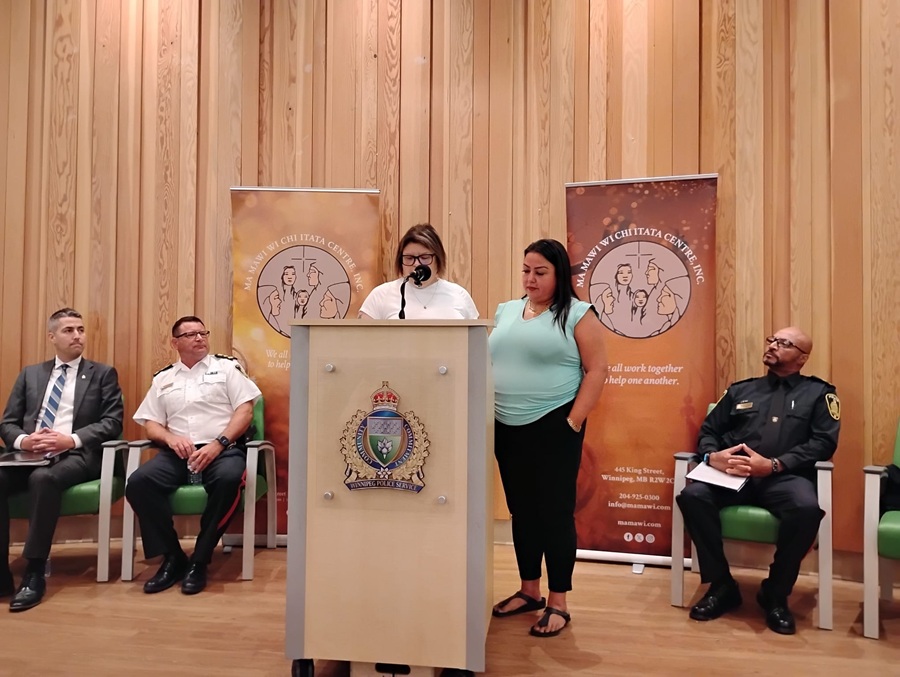 Police and Partners Team Up to Tackle Winnipeg's Addiction Crisis 1 pres conference bowers 2
